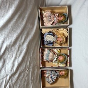 Vintage Madam Alexander Doll Set in the original boxes- early 1900s. Cherished!